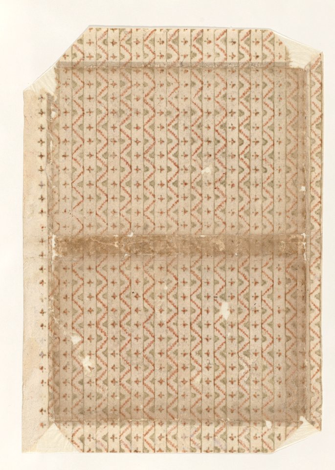 Book cover with overall zigzag pattern Met DP886723