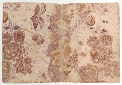 Book cover with overall floral and dot pattern Met DP887123