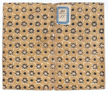 Book cover with overall floral and dot pattern Met DP886642