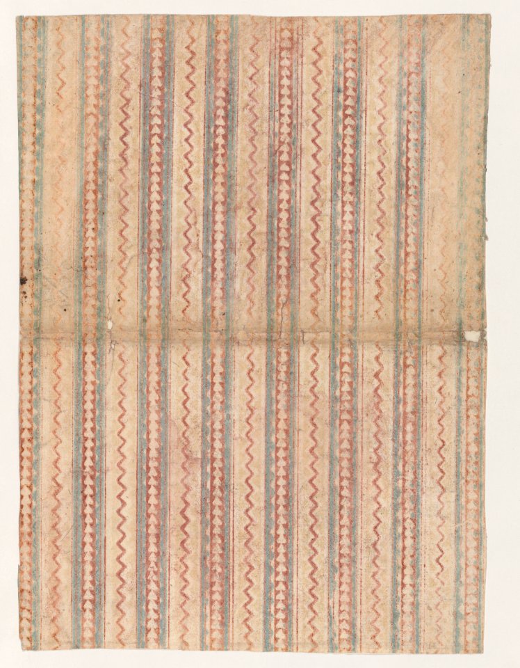 Book cover with overall stripe, zigzag, and triangle pattern Met DP886724