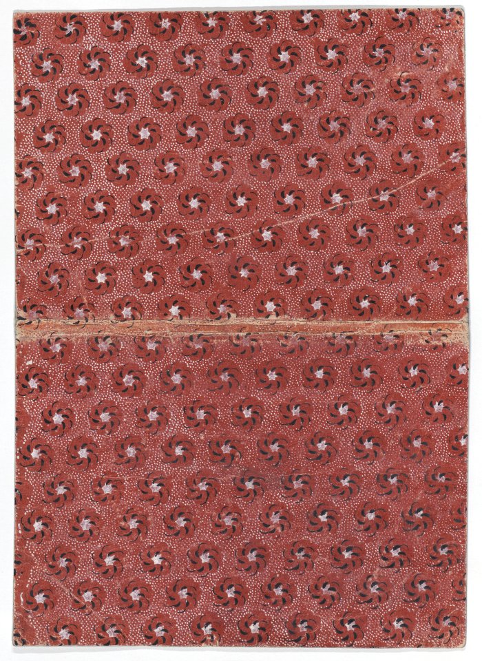 Book cover with floral and dot pattern Met DP886577
