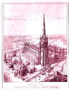 Bird's Eye View of Trinity Church, New York MET 49CC 424R4