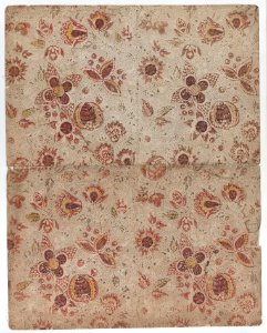 Book cover with overall floral and dot pattern Met DP887078