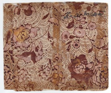 Book cover with overall floral and dot pattern Met DP887125