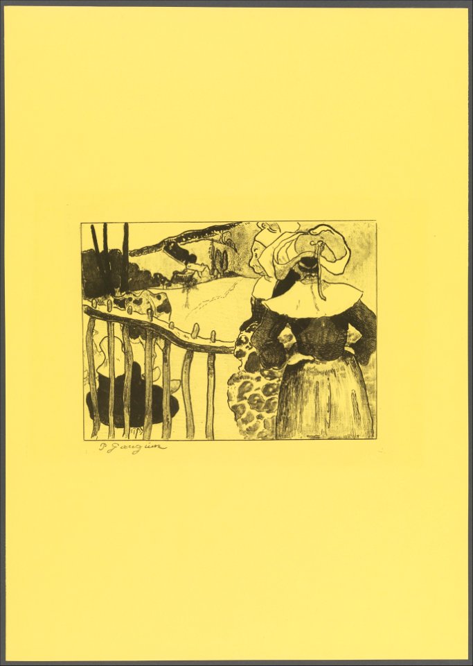 Bretonnes à la Barrière, from the Volpini Suite- Dessins lithographiques MET DP281872