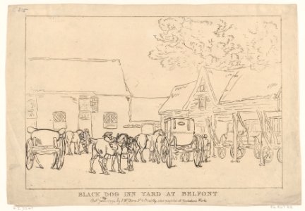 Black Dog Inn Yard At Bellfont MET DP872138