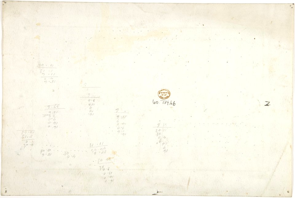 Bungalow drawing -- Western elevation and interior MET DP804280