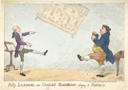 Billy Lackbeard and Charley Blackbeard playing at Football MET DP808893