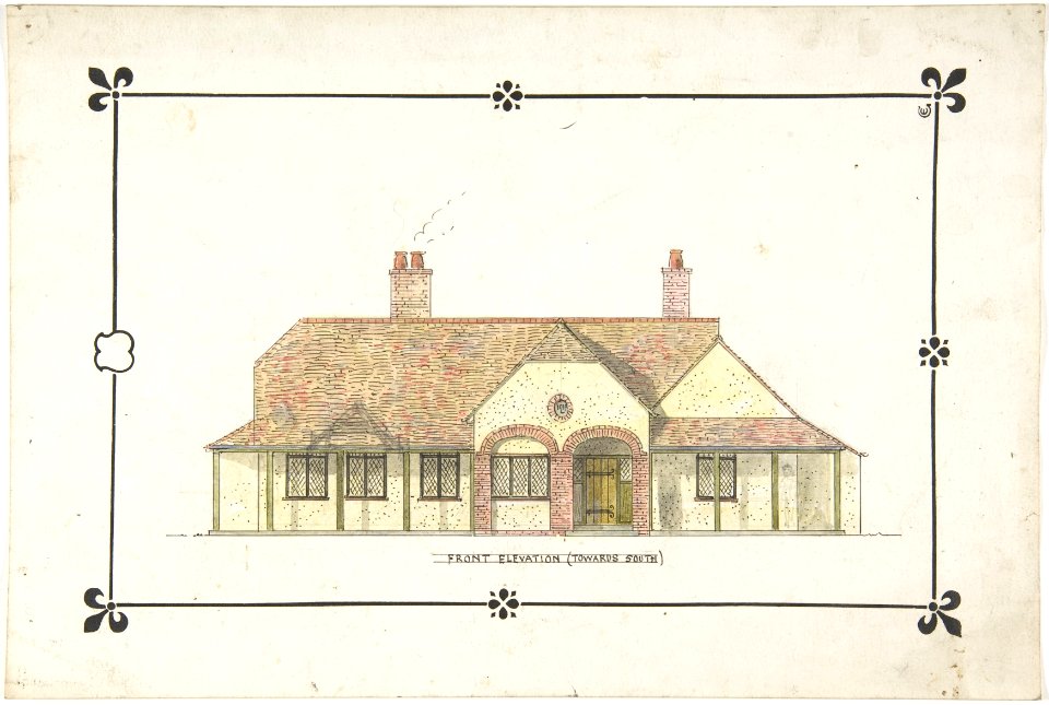 Bungalow drawing -- Front Elevation MET DP804274