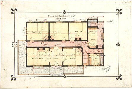 Bungalow drawing -- Floor Plan MET DP804276