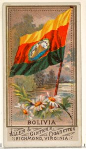 Bolivia, from Flags of All Nations, Series 1 (N9) for Allen & Ginter Cigarettes Brands MET DP831931