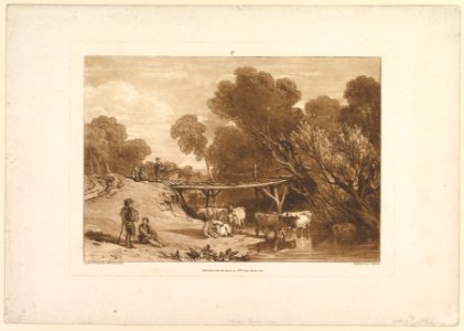 Bridge and Cows (Liber Studiorum, part I, plate 2) MET DP821319