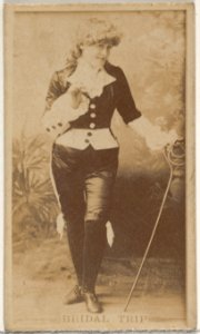 Bridal Trip, from the Actors and Actresses series (N45, Type 8) for Virginia Brights Cigarettes MET DP831402