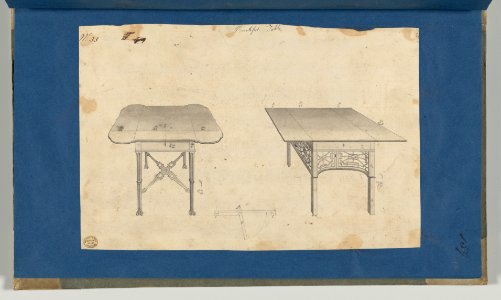 Breakfast Tables, from Chippendale Drawings, Vol. II MET DP-14176-046