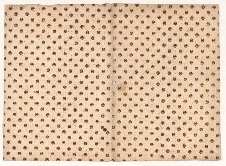 Book cover with overal circle and dot pattern Met DP886704