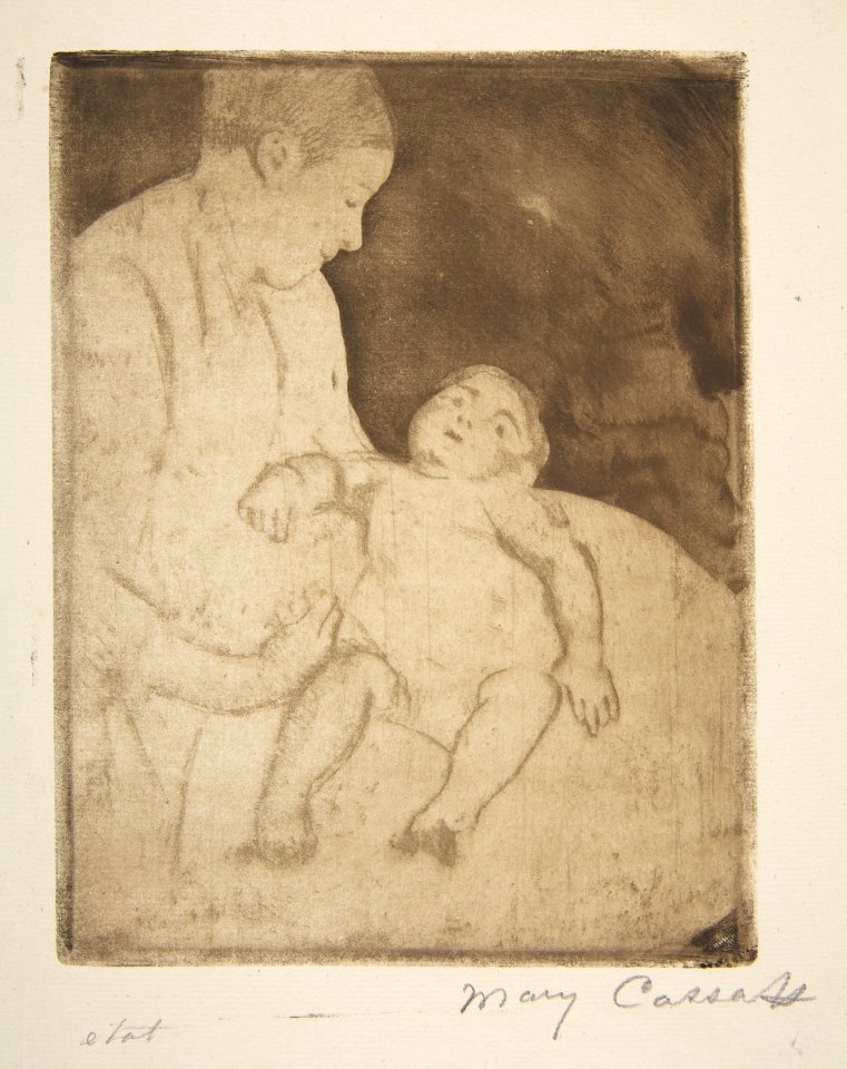Bill Lying on His Mother's Lap MET DP815166