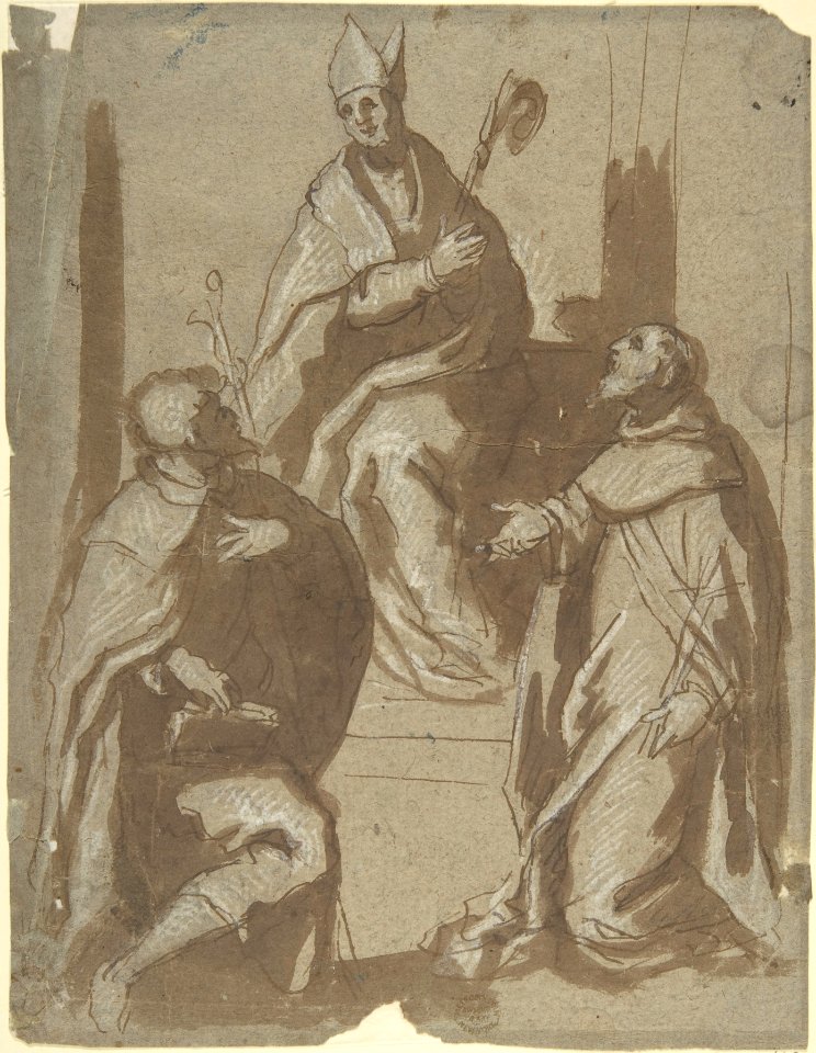Bishop and Two Saints MET DP801878