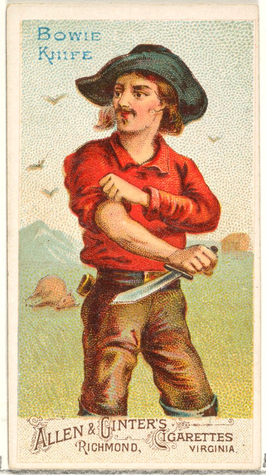 Bowie Knife, from the Arms of All Nations series (N3) for Allen & Ginter Cigarettes Brands MET DP828673