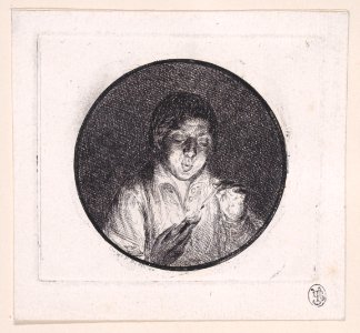 Bust of a Man Lighting a Match Met DP890227