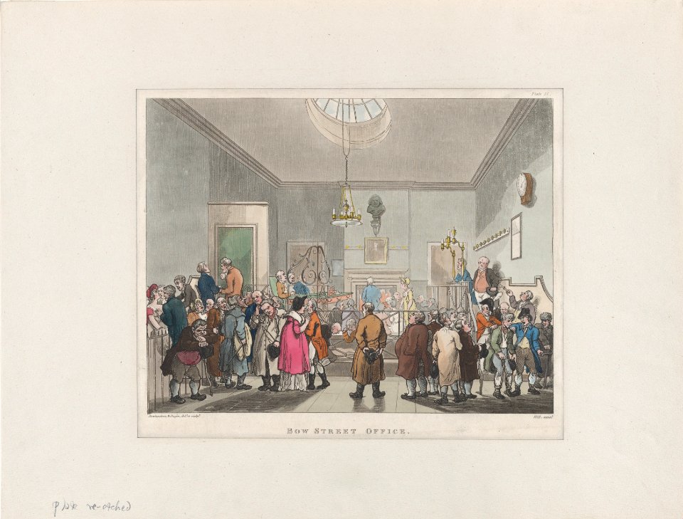 Bow Street Office (Microcosm of London, plate 11) MET DP874009