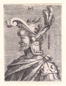 Bust of a Man in Fantastic Headgear Met DP889665