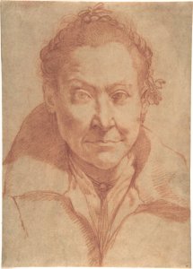 Bust-Length Portrait of a Woman (recto); Bust-Length Study of a Girl (verso) MET DP808290