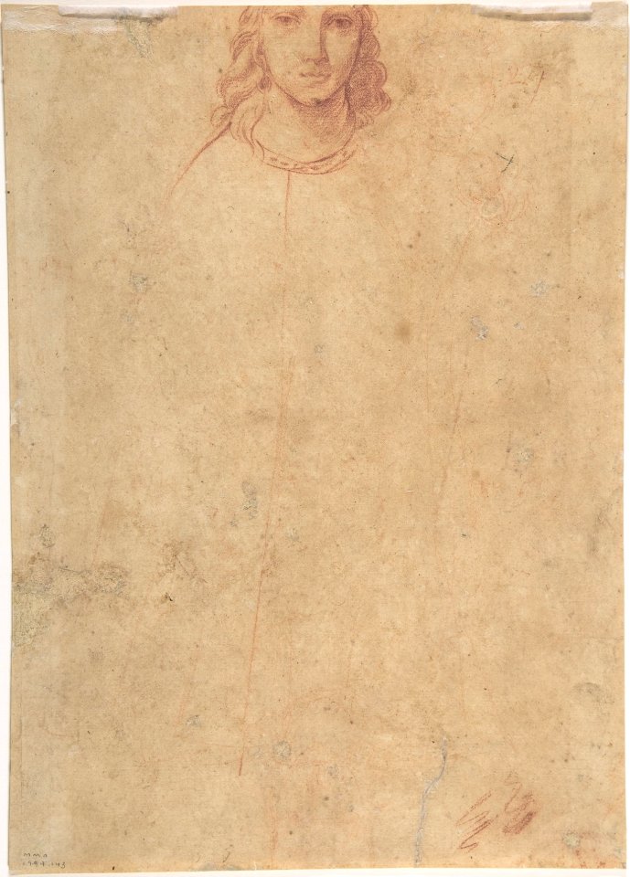 Bust-Length Portrait of a Woman (recto); Bust-Length Study of a Girl (verso) MET DP808291