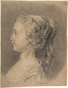 Bust of a Young Girl, Profile to Left MET DP808425