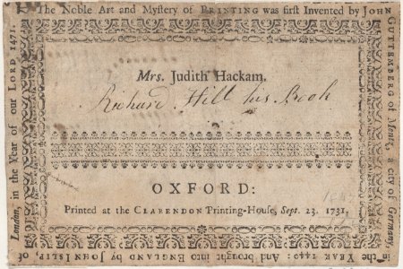 Book Label for Mrs. Judith Hackam Met DP885191