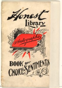 Book of Choice Sentiments, from the Honest Library series (N115) issued by Duke Sons & Co. to promote Honest Long Cut Tobacco MET DPB873477