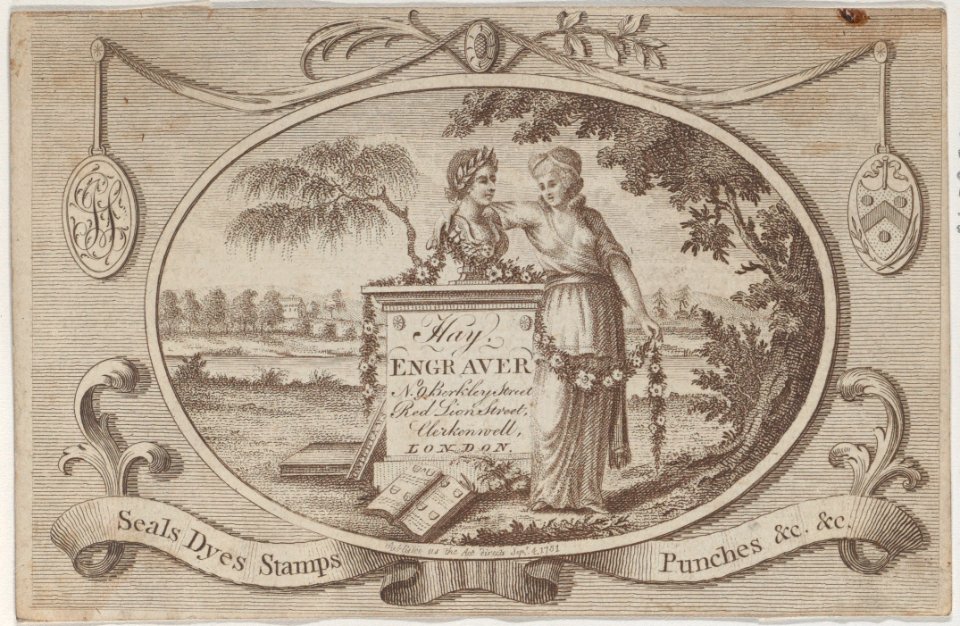 Book Label for Hay, Engraver Met DP885193