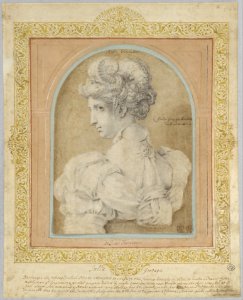 Bust of a Woman with an Elaborate Coiffure MET DP105024