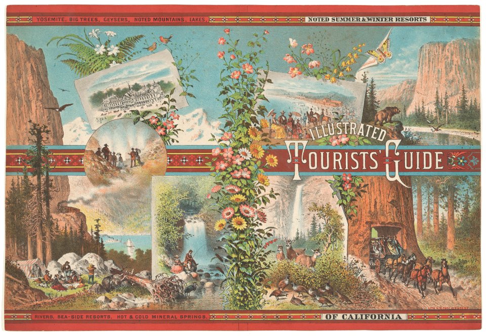 Book cover to an Illustrated Tourist Guide of Noted Summer & Winter Resorts of California MET DP864814