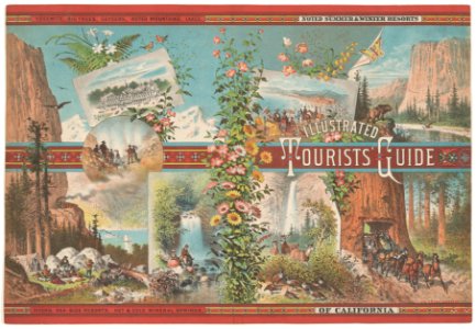 Book cover to an Illustrated Tourist Guide of Noted Summer & Winter Resorts of California MET DP864814