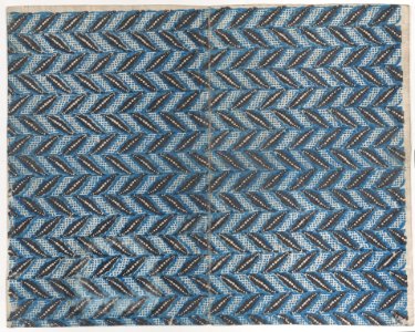 Book cover with black and blue abstract pattern Met DP887042