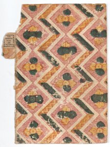 Book cover with zigzag and floral pattern Met DP887059