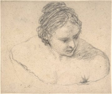 Bust of a Woman looking right MET DP800379