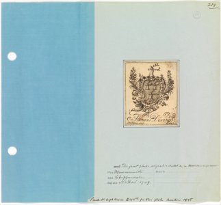 Bookplate of Thomas Dering MET DP280213