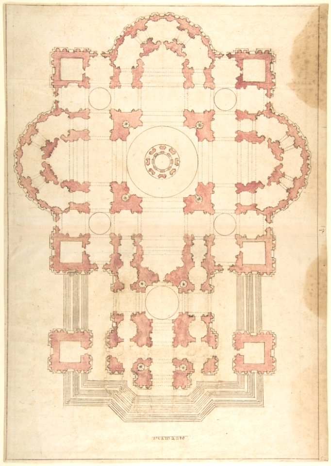 Bramante's Plan for St. Peter's MET DP802141