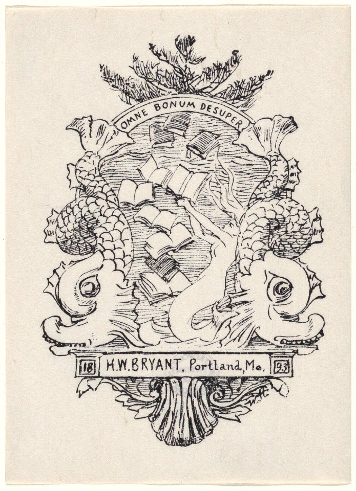 Bookplate for H. W. Bryant of Portland Maine MET DP875343
