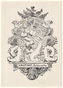 Bookplate for H. W. Bryant of Portland Maine MET DP875343