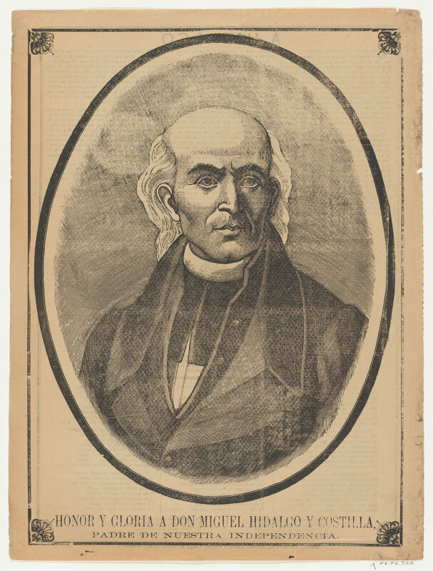 Broadsheet with portrait of Don Miguel Hidalgo y Costilla MET DP869178