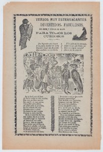 Broadsheet with comic verses, a group of animals wearing human clothes and playing music MET DP868505