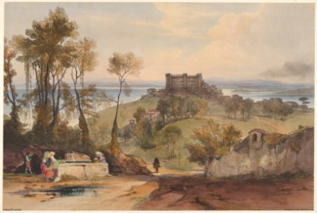 Bracciano (Views of Rome and Its Environs, plate 2) MET DP832061