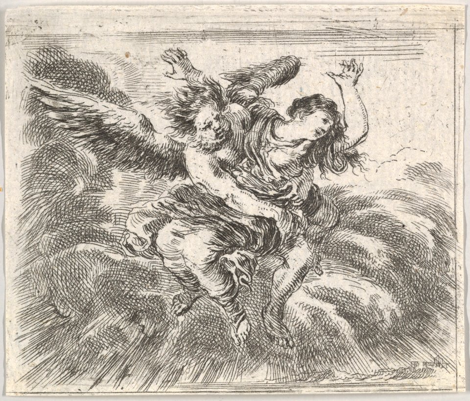 Boreas and Orithyia, from 'Game of Mythology' (Jeu de la Mythologie) MET DP831075