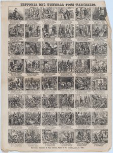 Broadside with 48 scenes relating to the life of Giuseppe Garibaldi MET DP875726