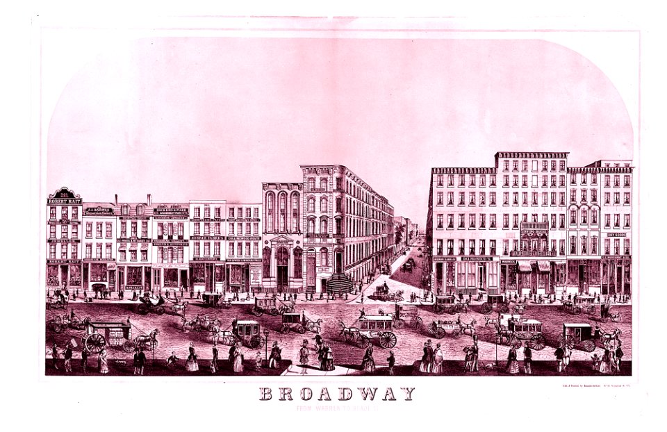 Broadway, New York from Warren to Reade Street MET 49MM 599R2