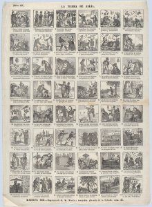 Broadside with 48 scenes depicting the land of Jauja MET DP875644