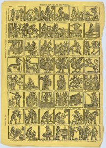 Broadside with 48 scenes from the 'century of the wigs' MET DP875614