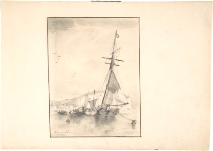 Boats Moored Near Cliffs of Dover MET DP805313